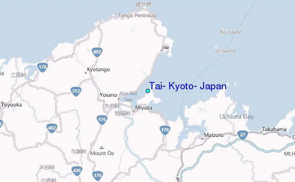 Tai, Kyoto, Japan Tide Station Location Map