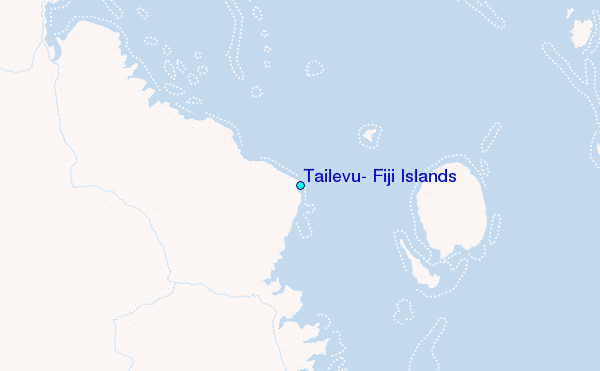 Tailevu, Fiji Islands Tide Station Location Map