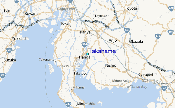 Takahama Tide Station Location Map