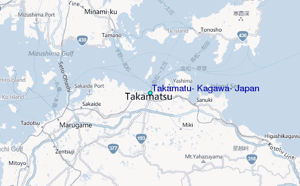 Takamatu, Kagawa, Japan Tide Station Location Map