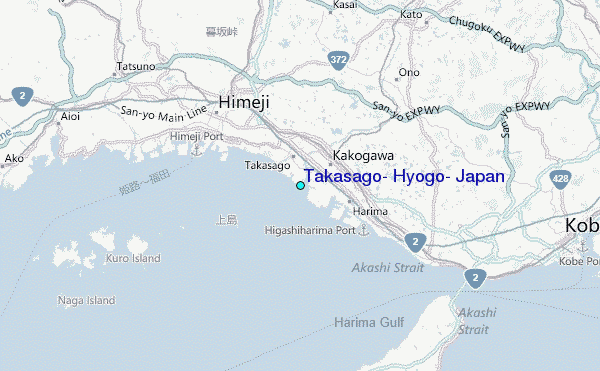 Takasago, Hyogo, Japan Tide Station Location Map