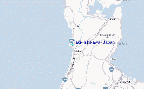 Taki, Ishikawa, Japan Tide Station Location Map