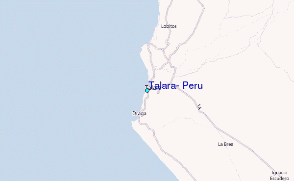 Talara, Peru Tide Station Location Map