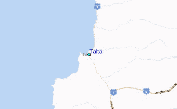 Taltal Tide Station Location Map