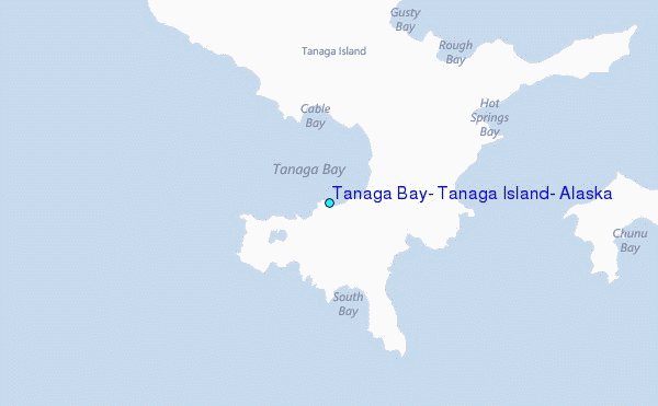 Tanaga Bay, Tanaga Island, Alaska Tide Station Location Map