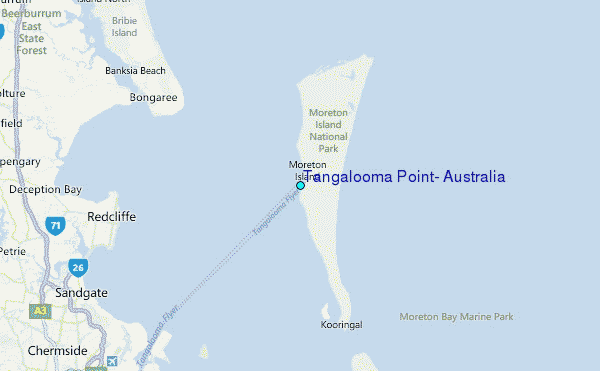 Tangalooma Point, Australia Tide Station Location Map