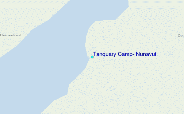 Tanquary Camp, Nunavut Tide Station Location Map