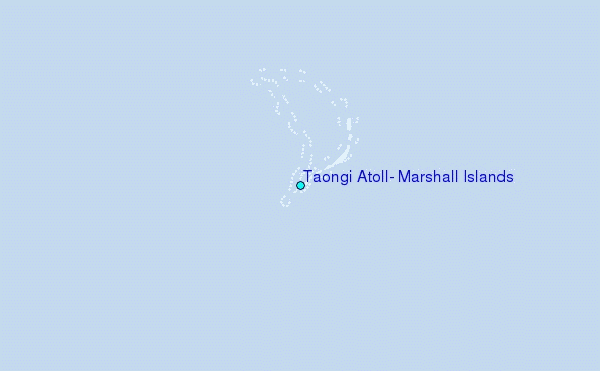 Taongi Atoll, Marshall Islands Tide Station Location Map