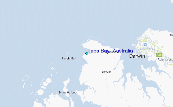 Tapa Bay, Australia Tide Station Location Map