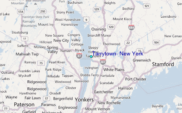 Tarrytown, New York Tide Station Location Map