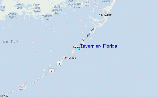Tavernier, Florida Tide Station Location Map