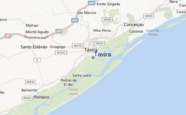 Tavira Tide Station Location Guide