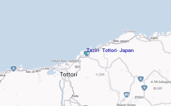 Taziri, Tottori, Japan Tide Station Location Map