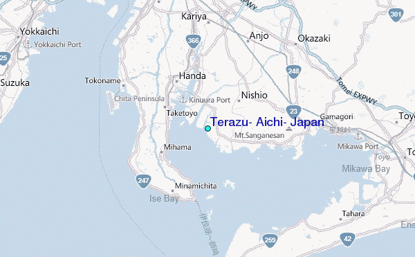 Terazu, Aichi, Japan Tide Station Location Map