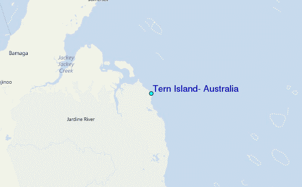 Tern Island, Australia Tide Station Location Map
