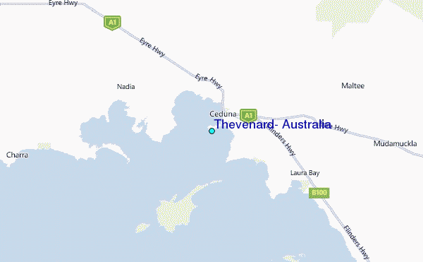 Thevenard, Australia Tide Station Location Map