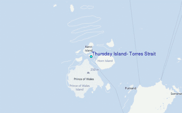 Thursday Island, Torres Strait Tide Station Location Map