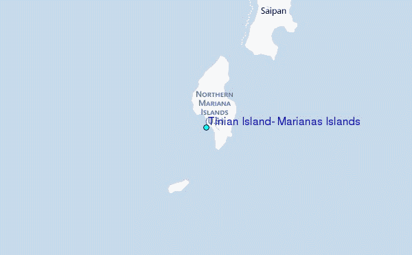 Tinian Island, Marianas Islands Tide Station Location Map