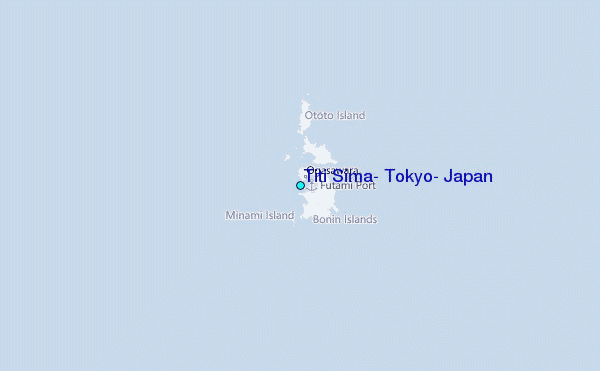Titi Sima, Tokyo, Japan Tide Station Location Map