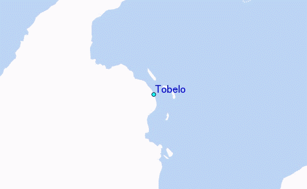 Tobelo Tide Station Location Map