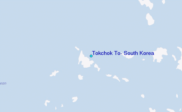 Tokchok To, South Korea Tide Station Location Map