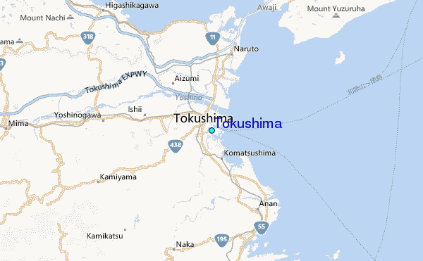 Tokushima Tide Station Location Map