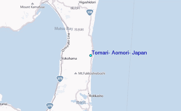 Tomari, Aomori, Japan Tide Station Location Map