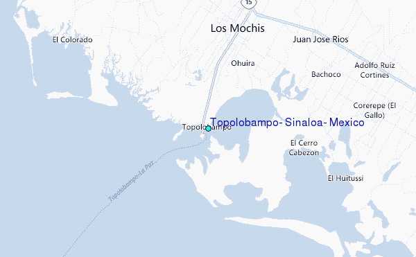 Topolobampo, Sinaloa, Mexico Tide Station Location Map