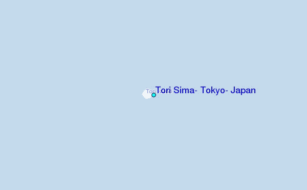 Tori Sima, Tokyo, Japan Tide Station Location Map
