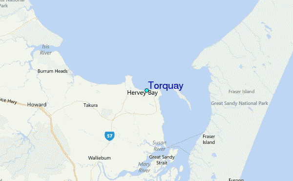 Torquay Tide Station Location Map