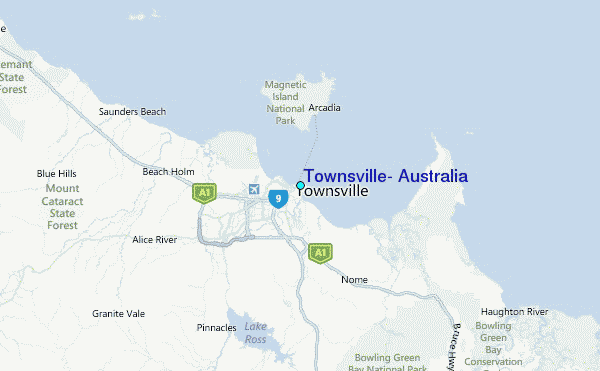 Townsville, Australia Tide Station Location Map