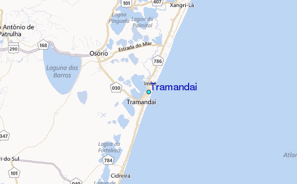 Tramandai Tide Station Location Map