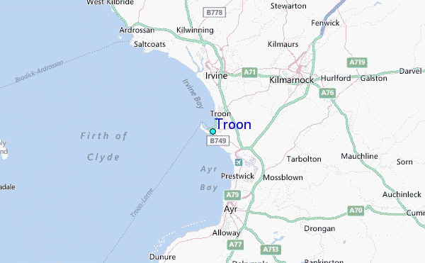 Troon Tide Station Location Map