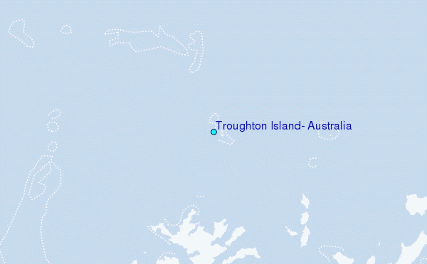 Troughton Island, Australia Tide Station Location Map