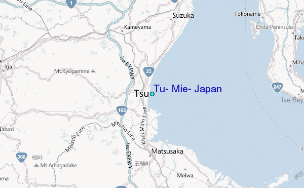 Tu, Mie, Japan Tide Station Location Map