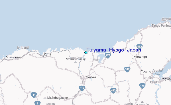 Tuiyama, Hyogo, Japan Tide Station Location Map