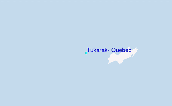 Tukarak, Quebec Tide Station Location Map