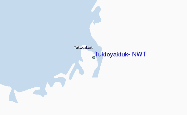 Tuktoyaktuk, N.W.T Tide Station Location Map