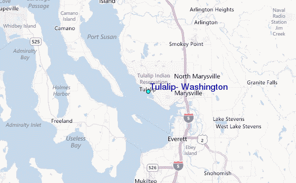 Tulalip, Washington Tide Station Location Map