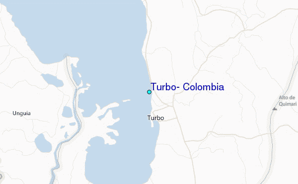 Turbo, Colombia Tide Station Location Map