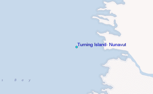 Turning Island, Nunavut Tide Station Location Map