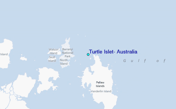 Turtle Islet, Australia Tide Station Location Map
