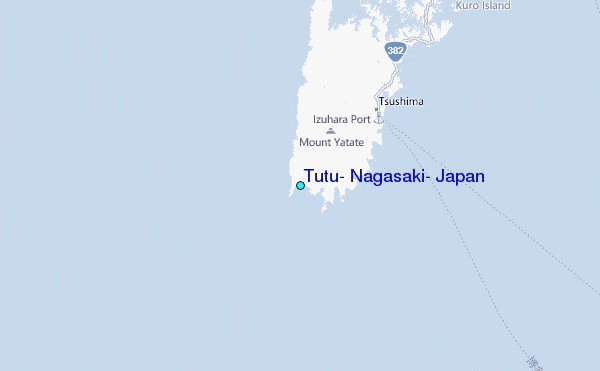 Tutu, Nagasaki, Japan Tide Station Location Map