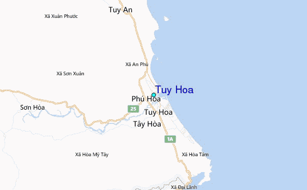 Tuy Hoa Tide Station Location Map