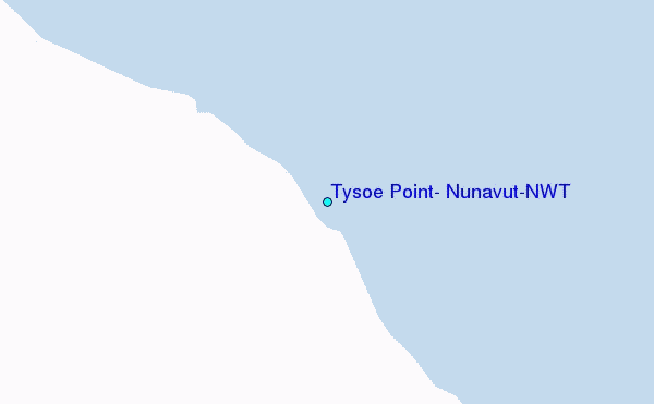 Tysoe Point, Nunavut/NWT Tide Station Location Map