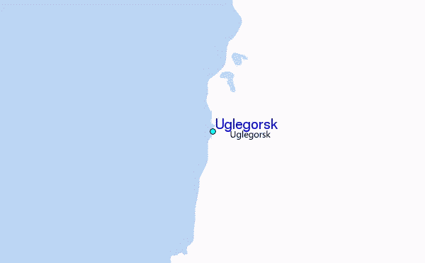Uglegorsk Tide Station Location Map
