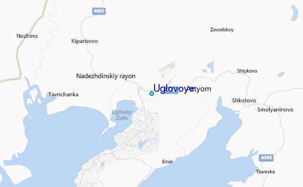 Uglovoye Tide Station Location Map