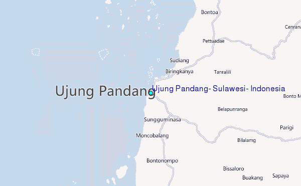 Ujung Pandang, Sulawesi, Indonesia Tide Station Location Map