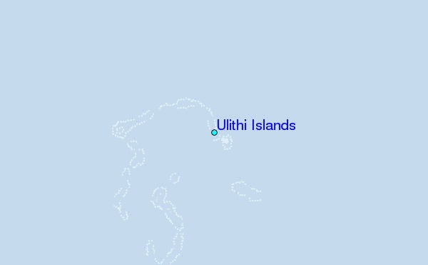 Ulithi Islands Tide Station Location Map