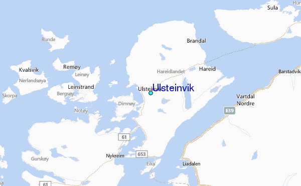 Ulsteinvik Tide Station Location Map